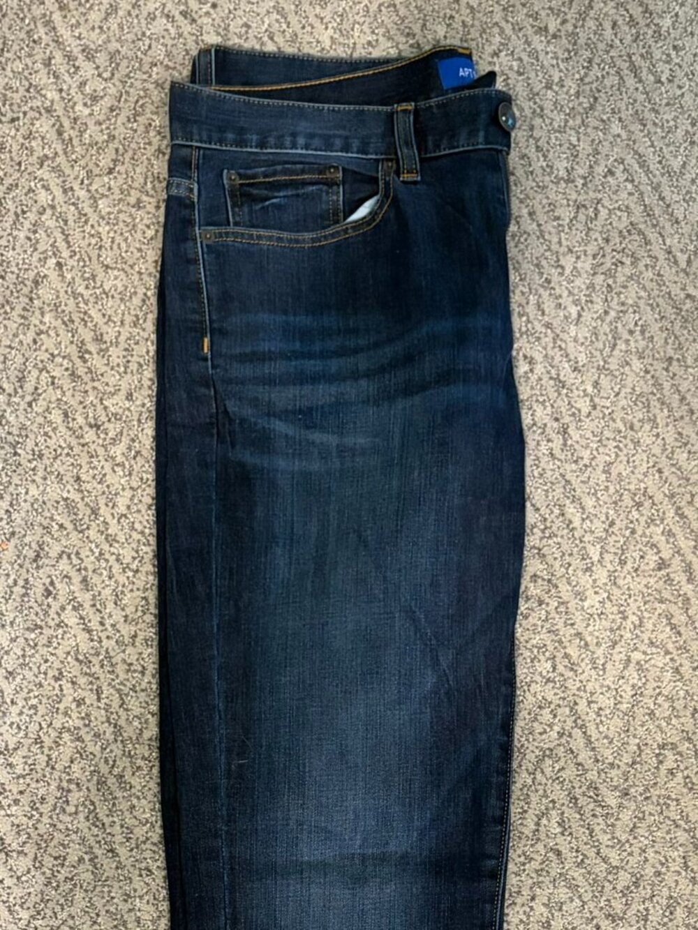 Men’s Apt. 9 Premier Flex Slim Fit Dark Wash Jeans – 33x34